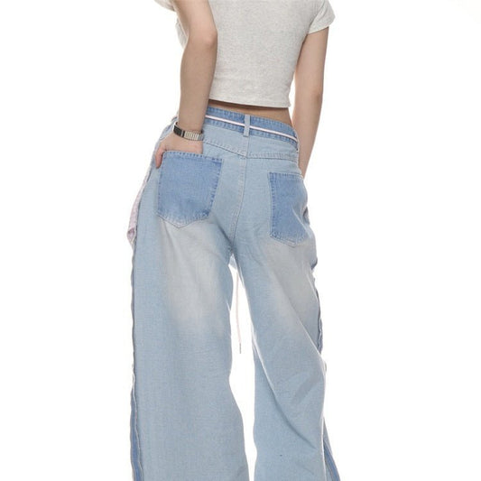 American Retro Washed Worn Jeans Women - Country Nurse