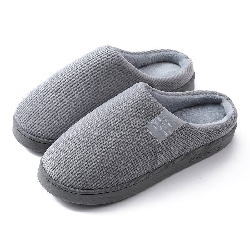Corduroy Slippers For Women Home Shoes Men Women Couple - Country Nurse