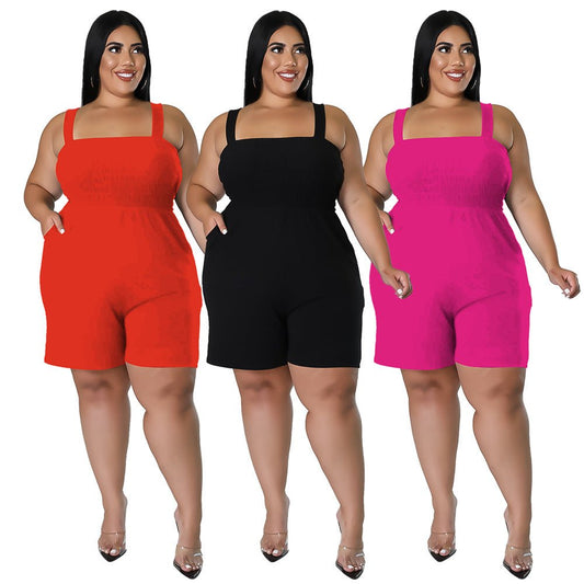 Fashionable Solid - Color Slim - Fit Ruched Backless Jumpsuit - Country Nurse