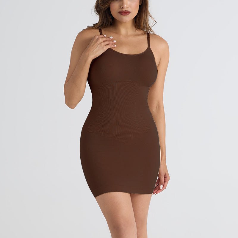 Solid Color Yoga Seamless Belly Shaping Plus Size Dress Women - Country Nurse