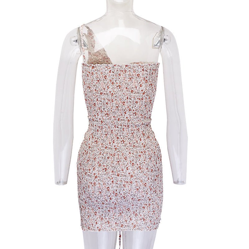 Spring And Summer Oil Painting Series Gentle Print Dress Women - Country Nurse