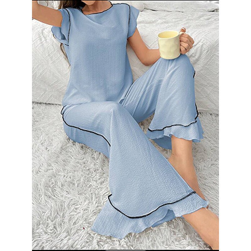Women's Comfortable Crew - neck Pajama Set - Country Nurse
