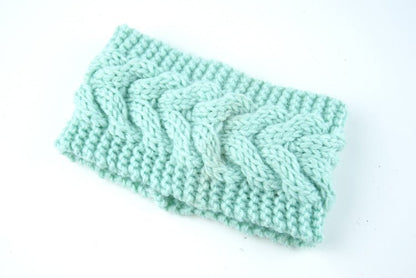 knitted wool headband for women
