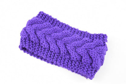 knitted wool headband for women