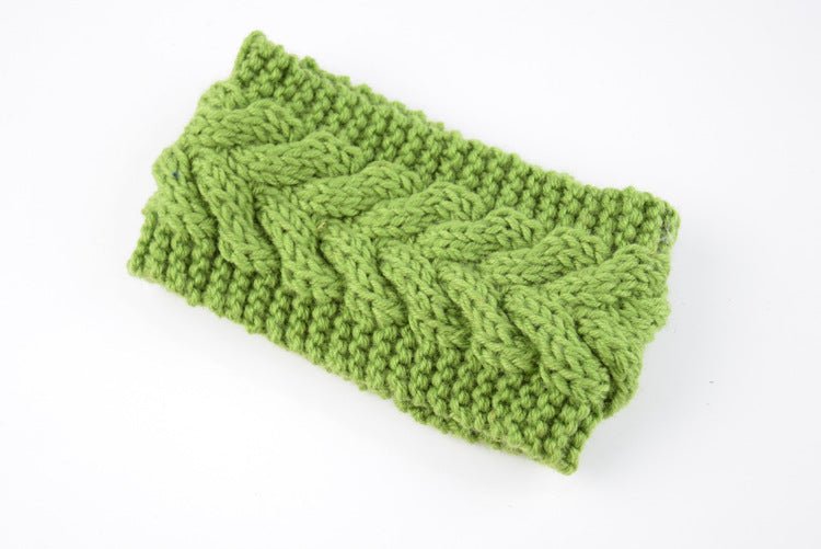 knitted wool headband for women