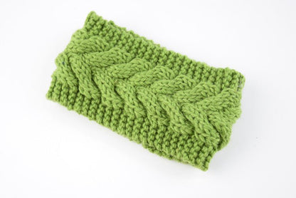 knitted wool headband for women