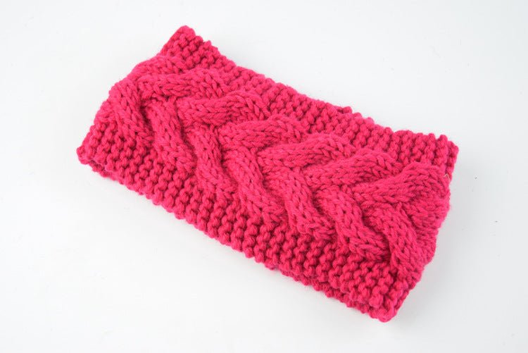 knitted wool headband for women