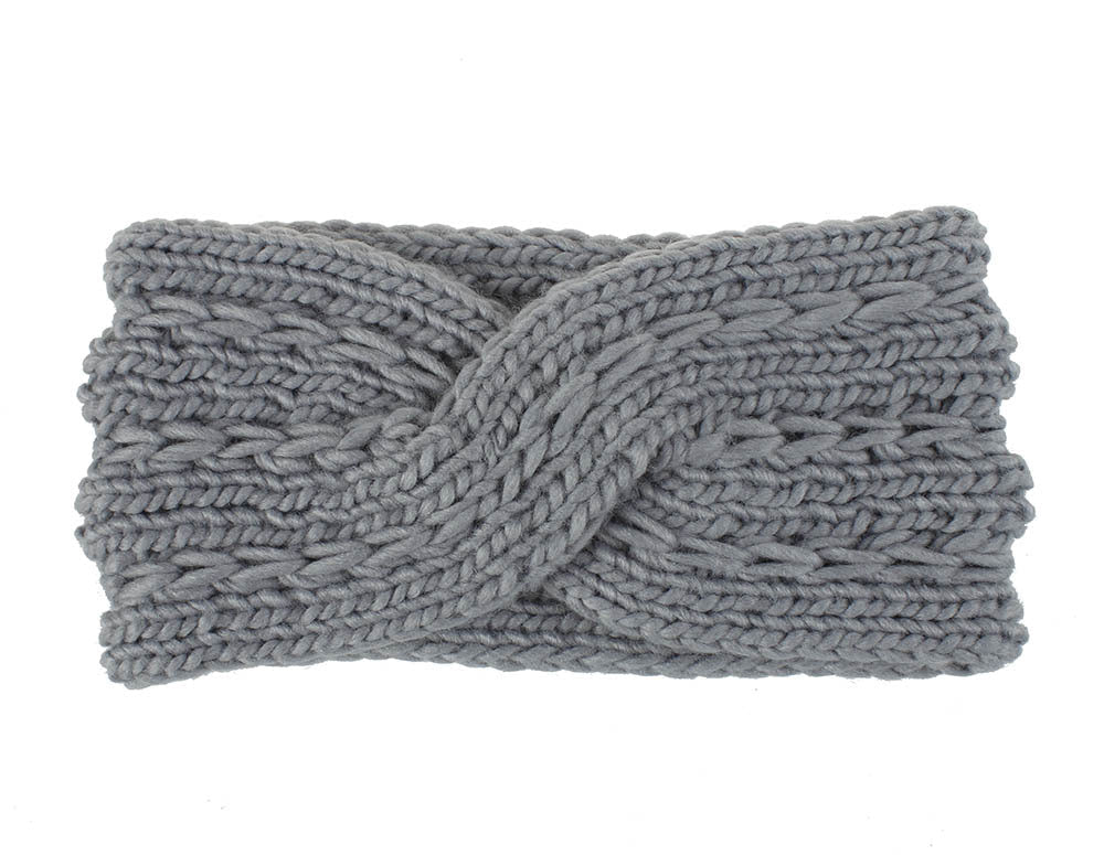 knitted wool headband for women