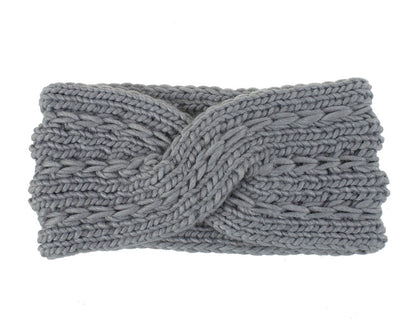 knitted wool headband for women