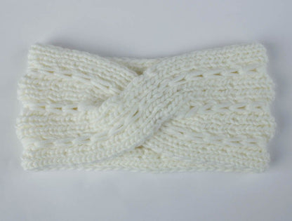 knitted wool headband for women