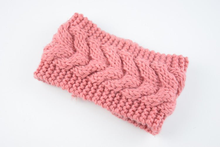 knitted wool headband for women
