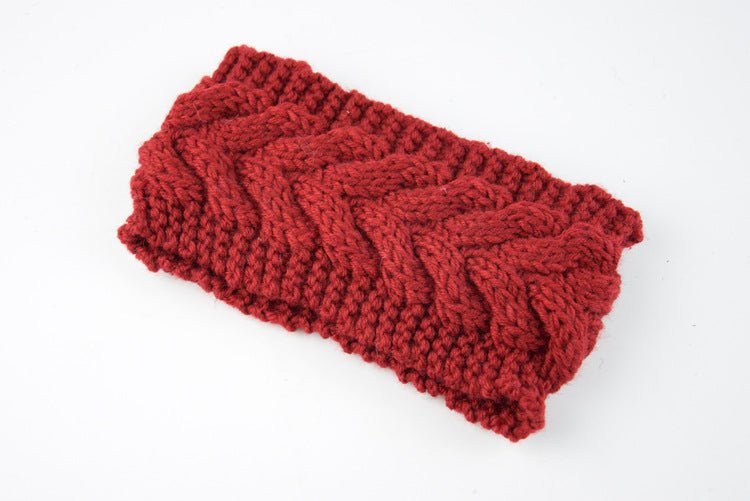 knitted wool headband for women