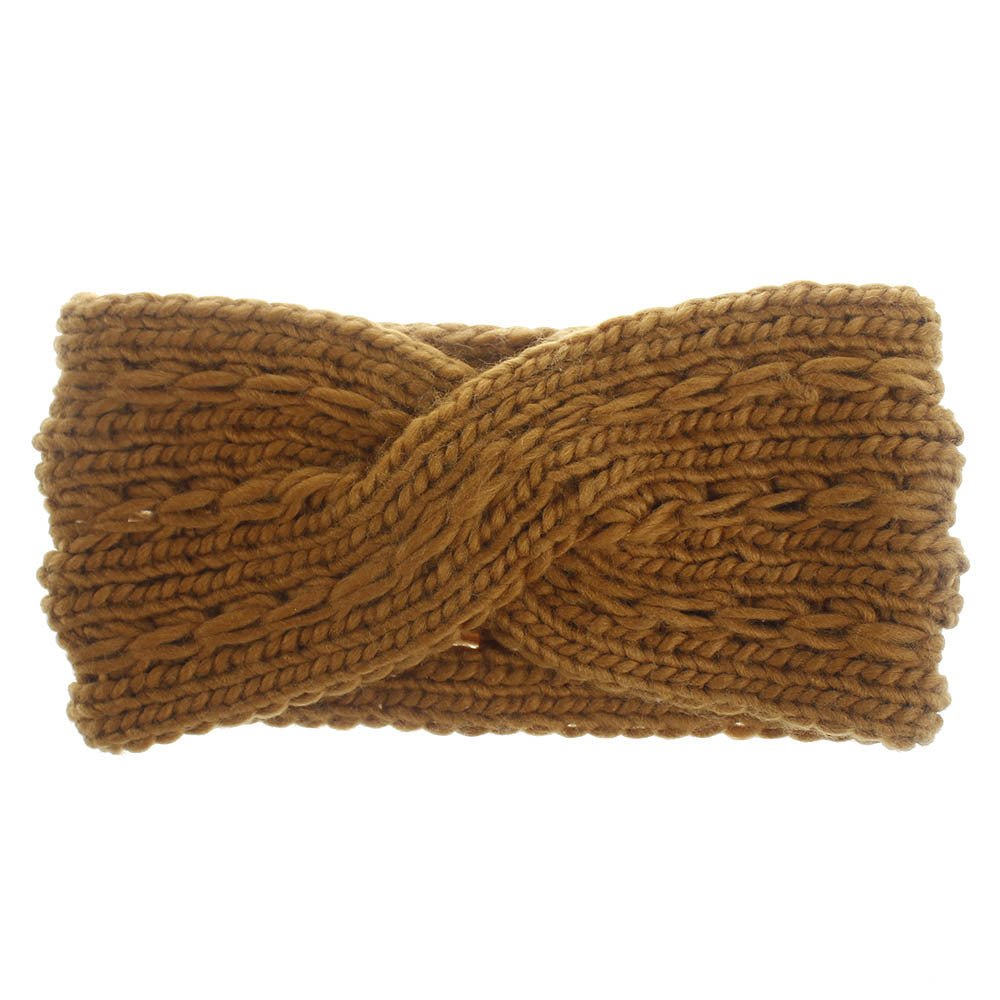 knitted wool headband for women