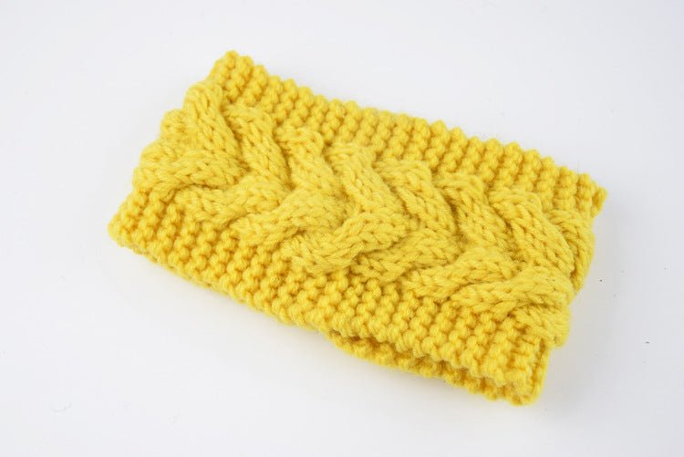 knitted wool headband for women
