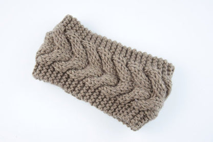 knitted wool headband for women