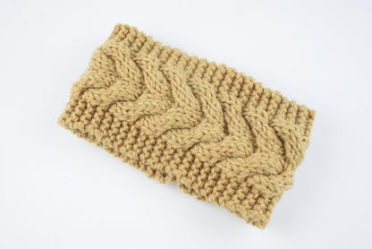 knitted wool headband for women
