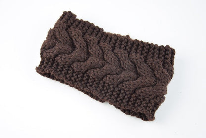 knitted wool headband for women