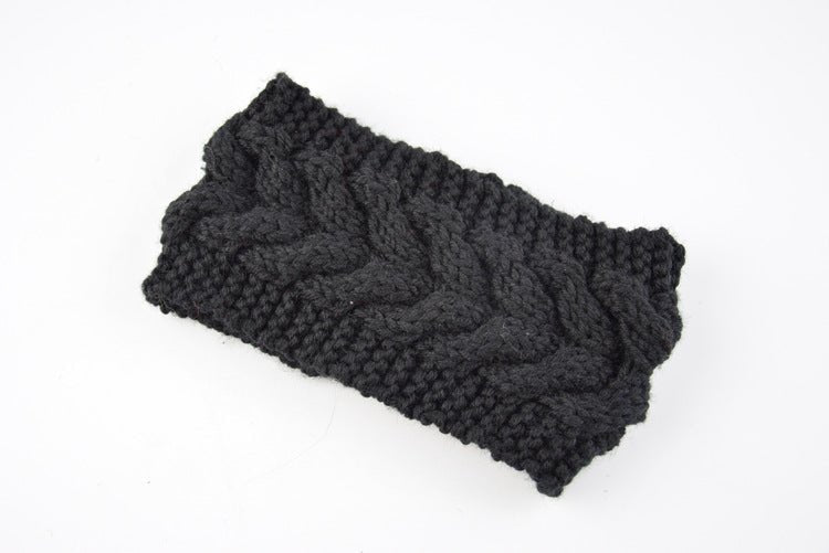 knitted wool headband for women