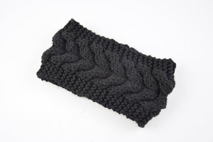 knitted wool headband for women
