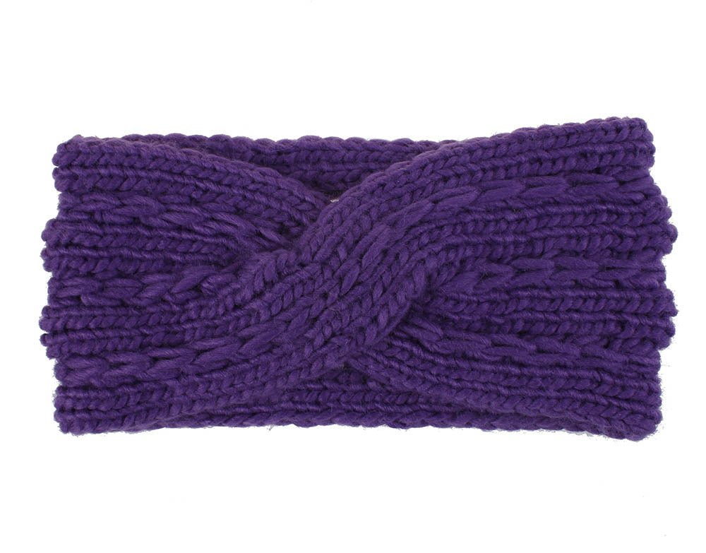 knitted wool headband for women