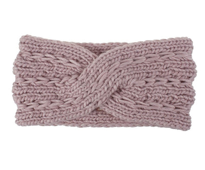 knitted wool headband for women