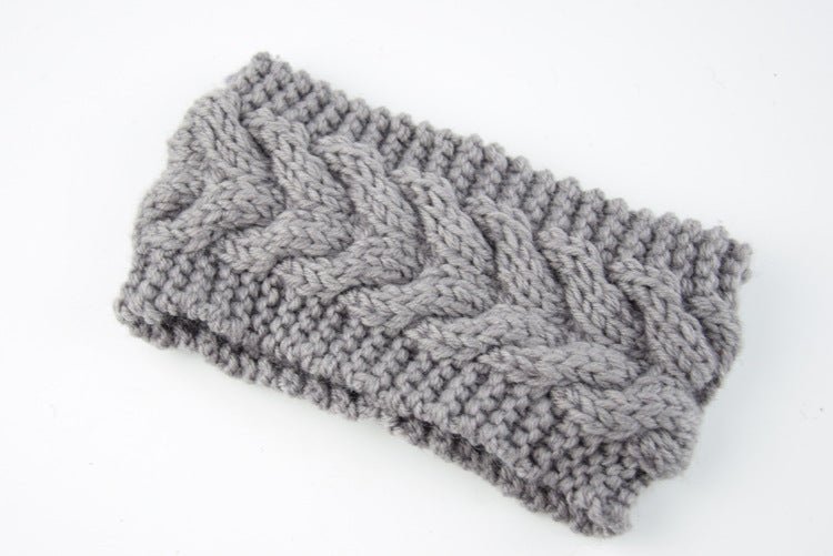 knitted wool headband for women