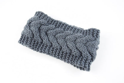 knitted wool headband for women