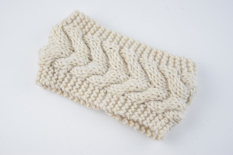 knitted wool headband for women