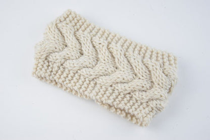 knitted wool headband for women