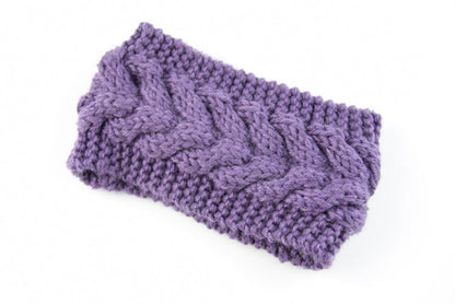 knitted wool headband for women