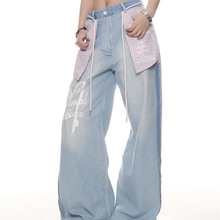American Retro Washed Worn Jeans Women - Country Nurse