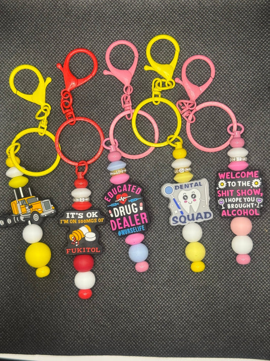 Beaded Keyrings - Country Nurse