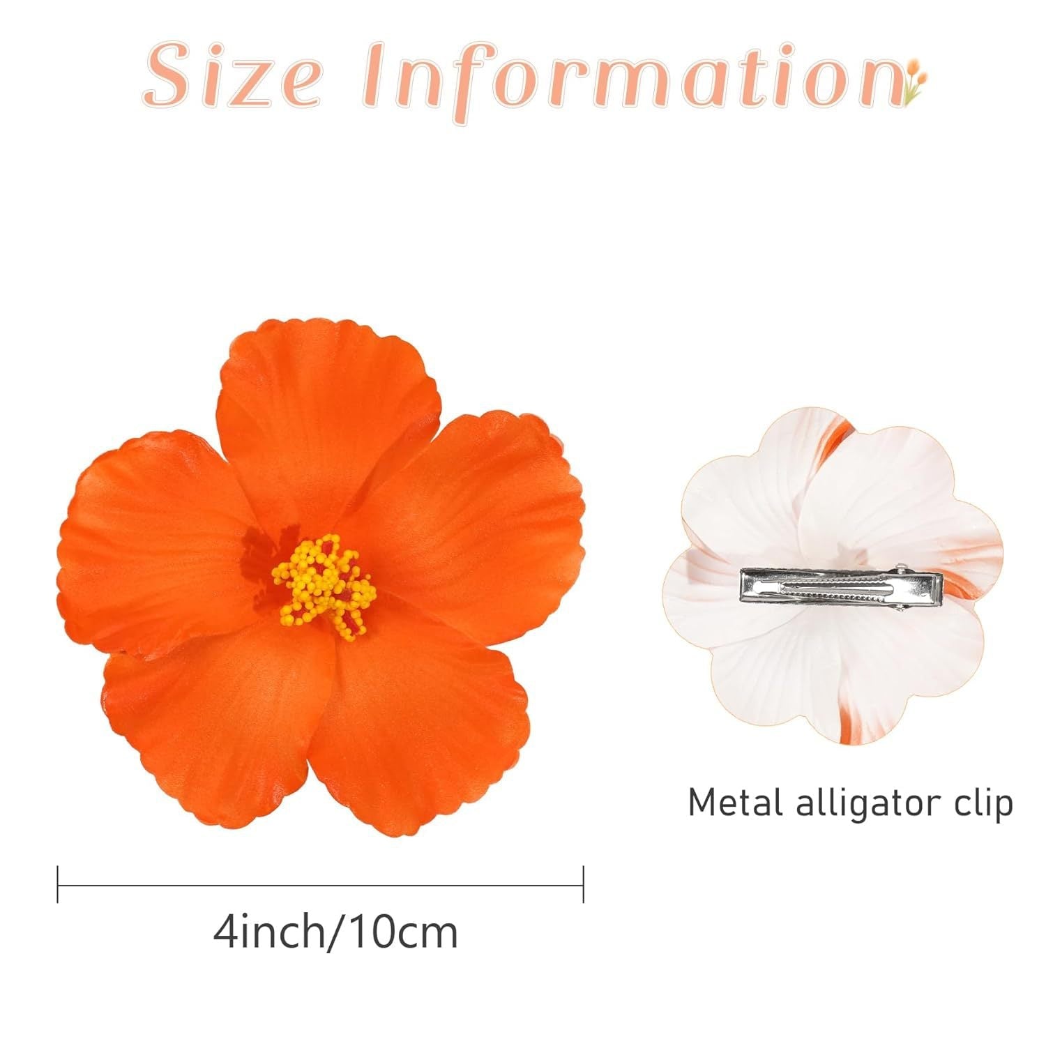 Bohemian Beach Vacation Flower Hair Clip For Women Fashion Girl Accessories Gift - Country Nurse
