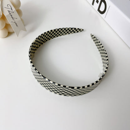 plaid acetate headband for women