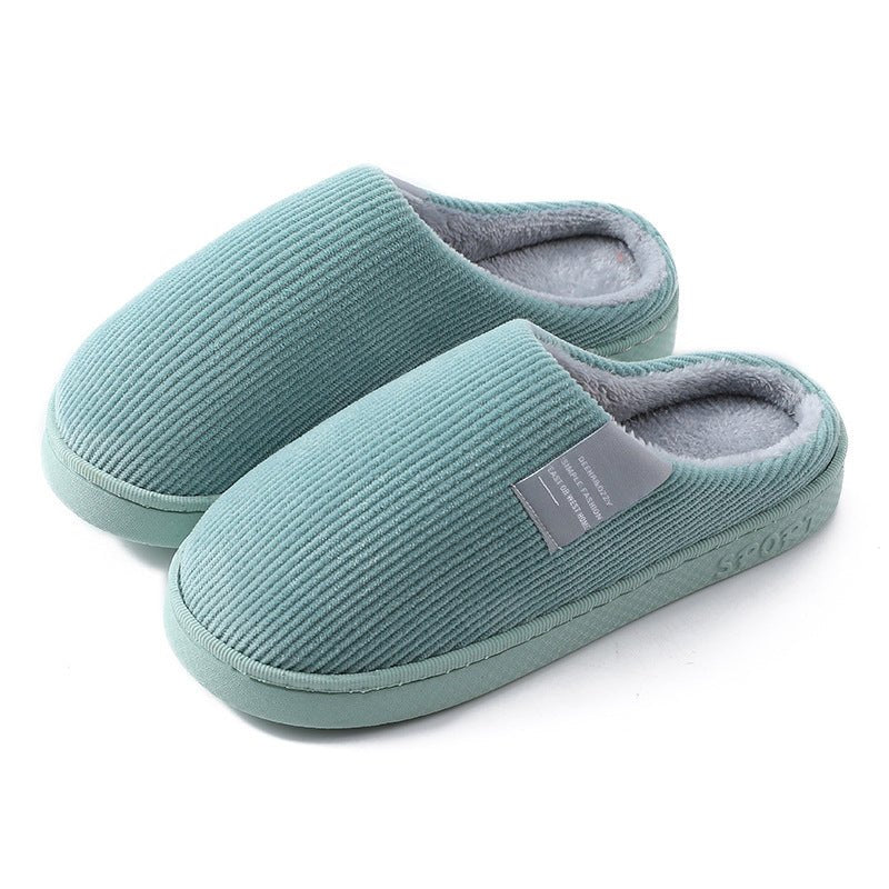 Corduroy Slippers For Women Home Shoes Men Women Couple - Country Nurse