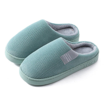 Corduroy Slippers For Women Home Shoes Men Women Couple - Country Nurse