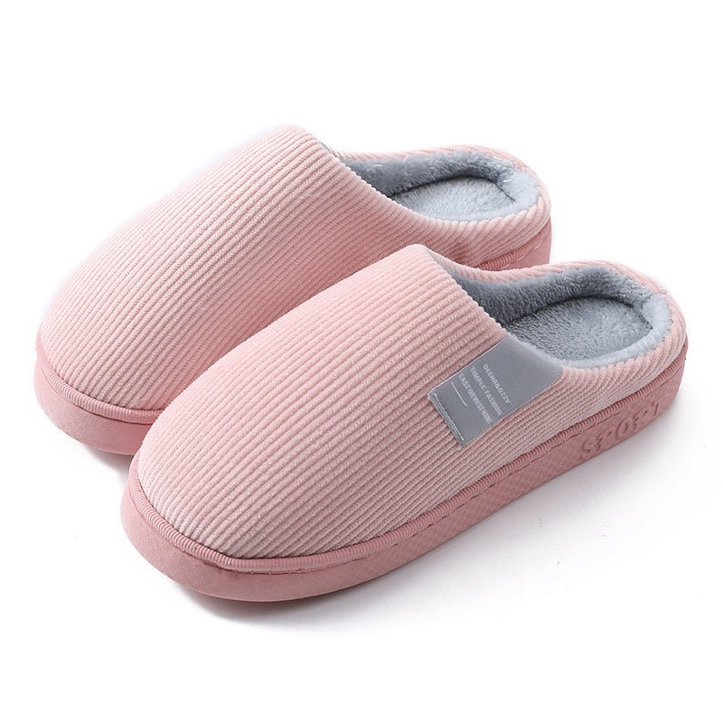 Corduroy Slippers For Women Home Shoes Men Women Couple - Country Nurse