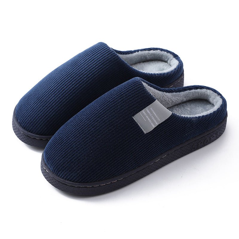Corduroy Slippers For Women Home Shoes Men Women Couple - Country Nurse