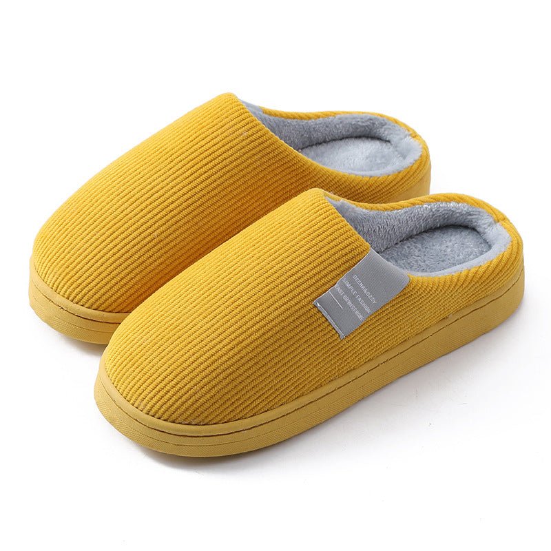 Corduroy Slippers For Women Home Shoes Men Women Couple - Country Nurse