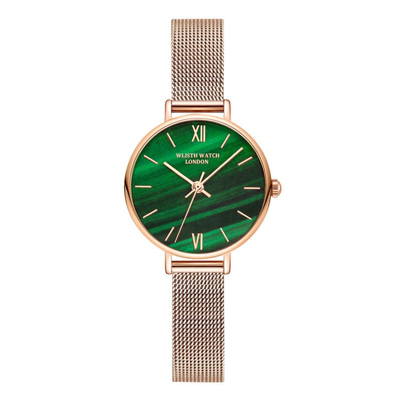 Fashion Disc Waterproof Luminous Small Green Watch - Country Nurse