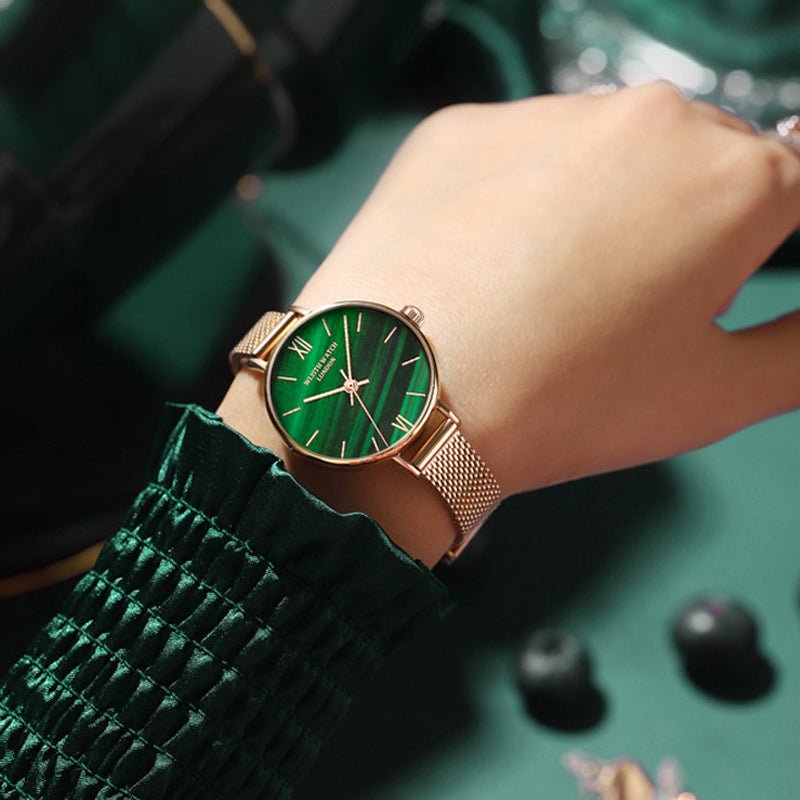 Fashion Disc Waterproof Luminous Small Green Watch - Country Nurse