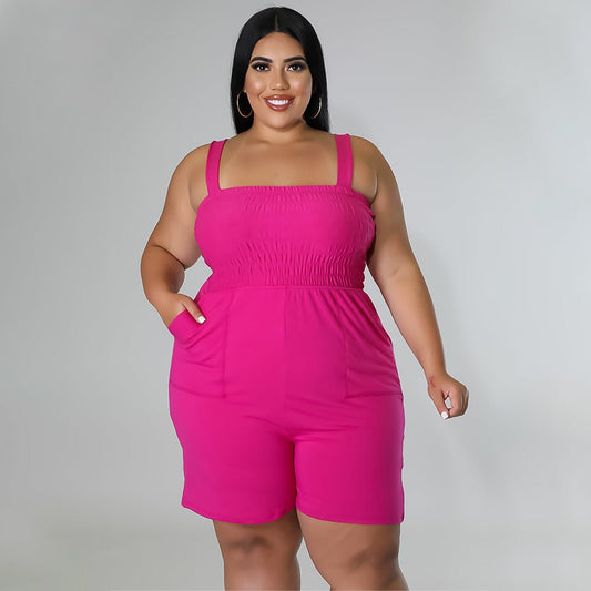 Fashionable Solid - Color Slim - Fit Ruched Backless Jumpsuit - Country Nurse