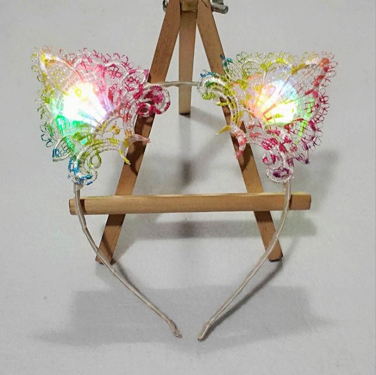 glowing cat ears headband