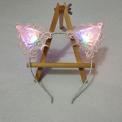 glowing cat ears headband