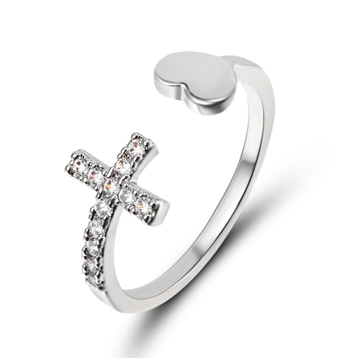 Heart - shaped Accessories Diamond Cross Peach Heart Lady - Country Nurse