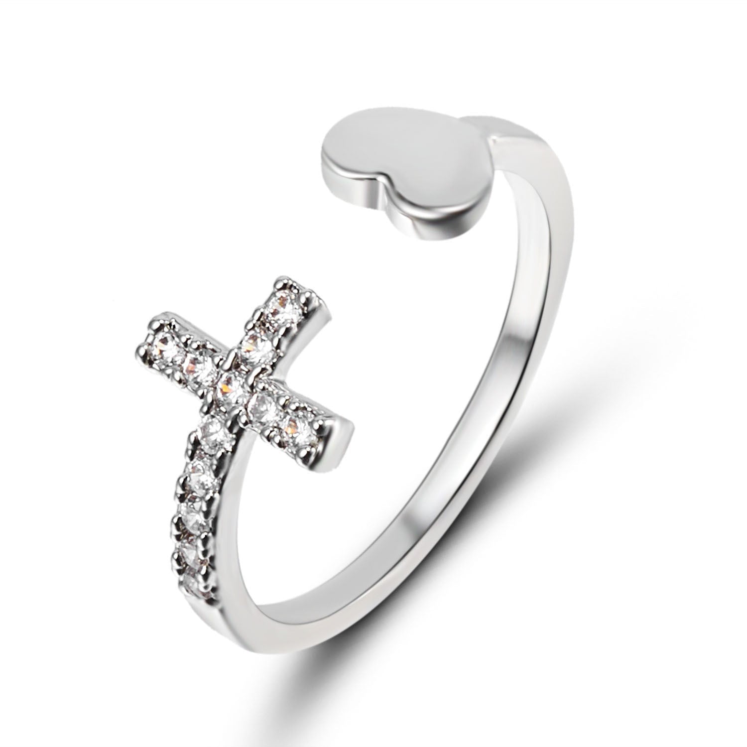Heart - shaped Accessories Diamond Cross Peach Heart Lady - Country Nurse