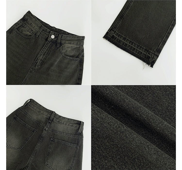 High - waisted, Straight - leg Vintage Jeans Woman - Country Nurse