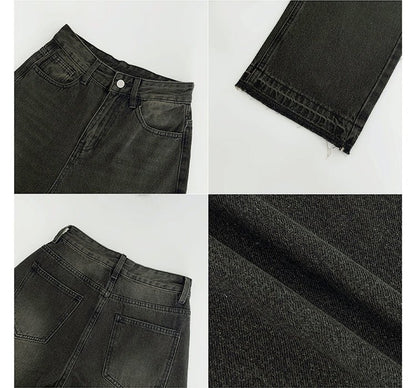 High - waisted, Straight - leg Vintage Jeans Woman - Country Nurse