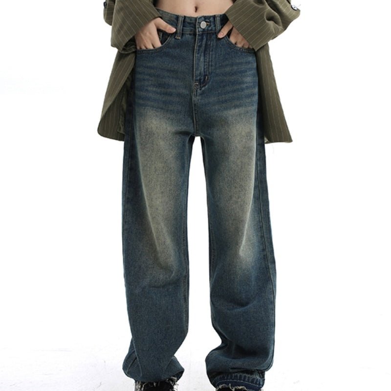 High - waisted, Straight - leg Vintage Jeans Woman - Country Nurse