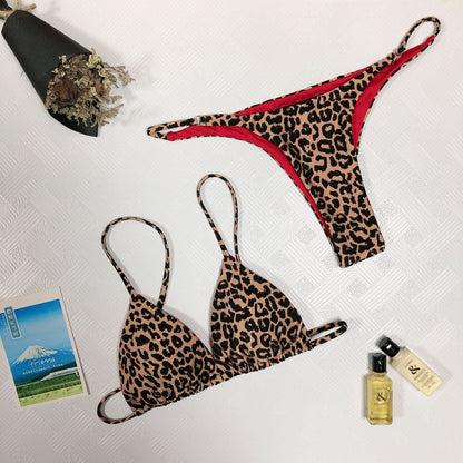 Leopard Print Swimwear Swimsuit Female Bikini Suit - Country Nurse